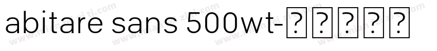 abitare sans 500wt字体转换